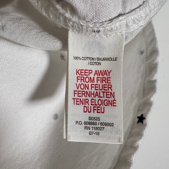 Boden Boy's Toddler Printed Button-Up Shirt 2-3T 98 cm White Long Sleeve Casual - Picture 6 of 6